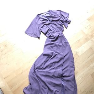 Purple lavender special occasion dress.